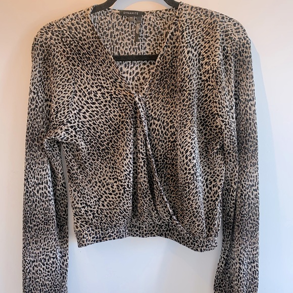 Dynamite | Detailed Leopard-Print Blouse - Picture 1 of 1